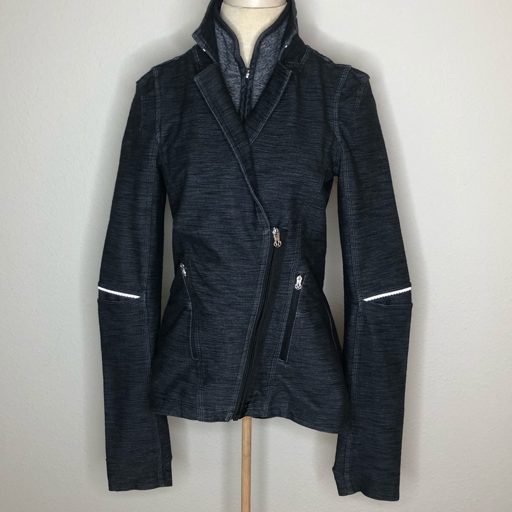 Lululemon Ride On Blazer Sz 6 Black / Fossil